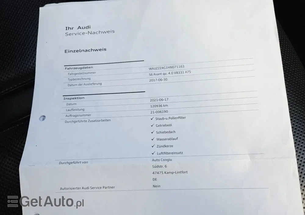 AUDI S6 Avant 4.0 TFSI Quattro S tronic