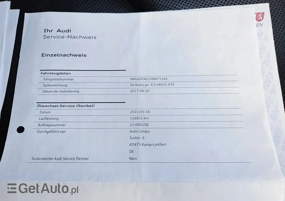 AUDI S6 Avant 4.0 TFSI Quattro S tronic