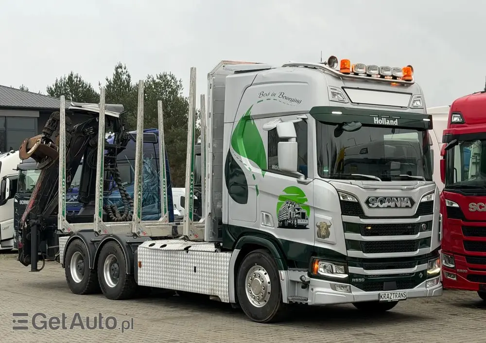SCANIA Scania R650 bez EGR pełna opcja palfinger epsilon Z 2x wysów 2018/19 6x4 