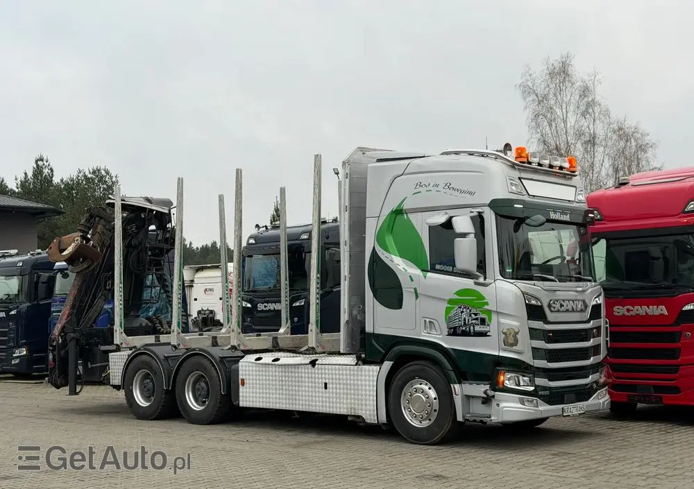 SCANIA Scania R650 bez EGR pełna opcja palfinger epsilon Z 2x wysów 2018/19 6x4 