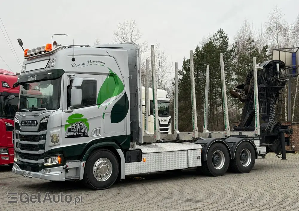 SCANIA Scania R650 bez EGR pełna opcja palfinger epsilon Z 2x wysów 2018/19 6x4 