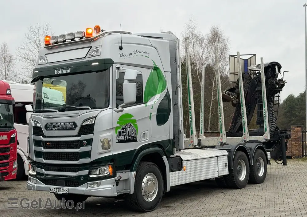 SCANIA Scania R650 bez EGR pełna opcja palfinger epsilon Z 2x wysów 2018/19 6x4 