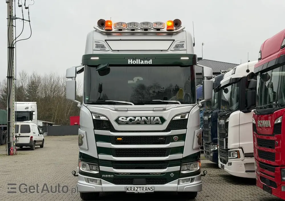 SCANIA Scania R650 bez EGR pełna opcja palfinger epsilon Z 2x wysów 2018/19 6x4 