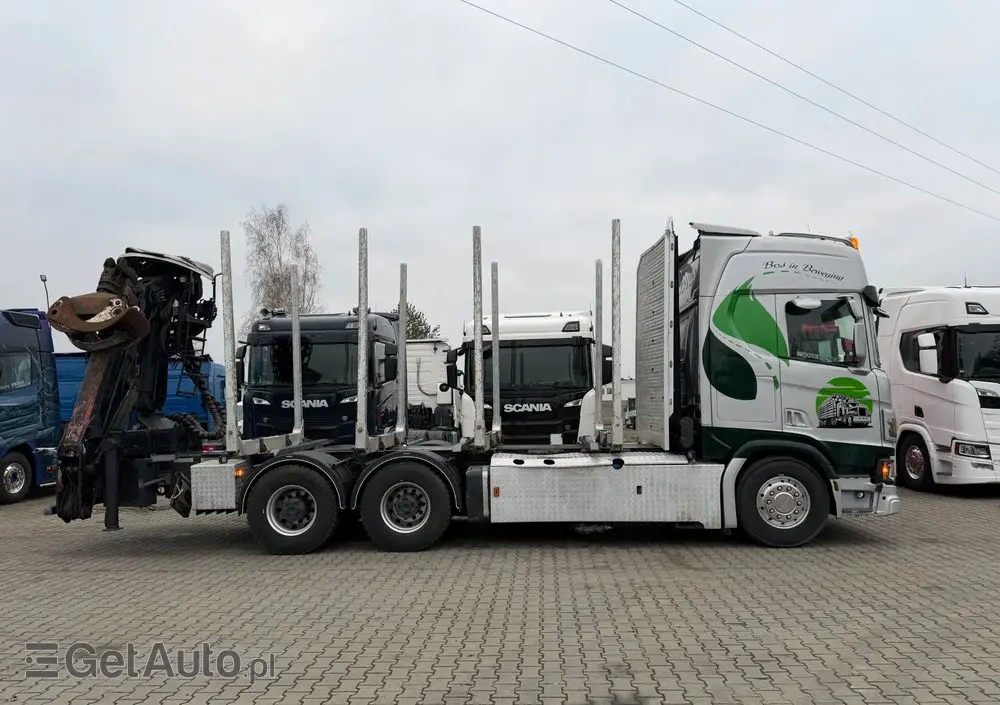 SCANIA Scania R650 bez EGR pełna opcja palfinger epsilon Z 2x wysów 2018/19 6x4 