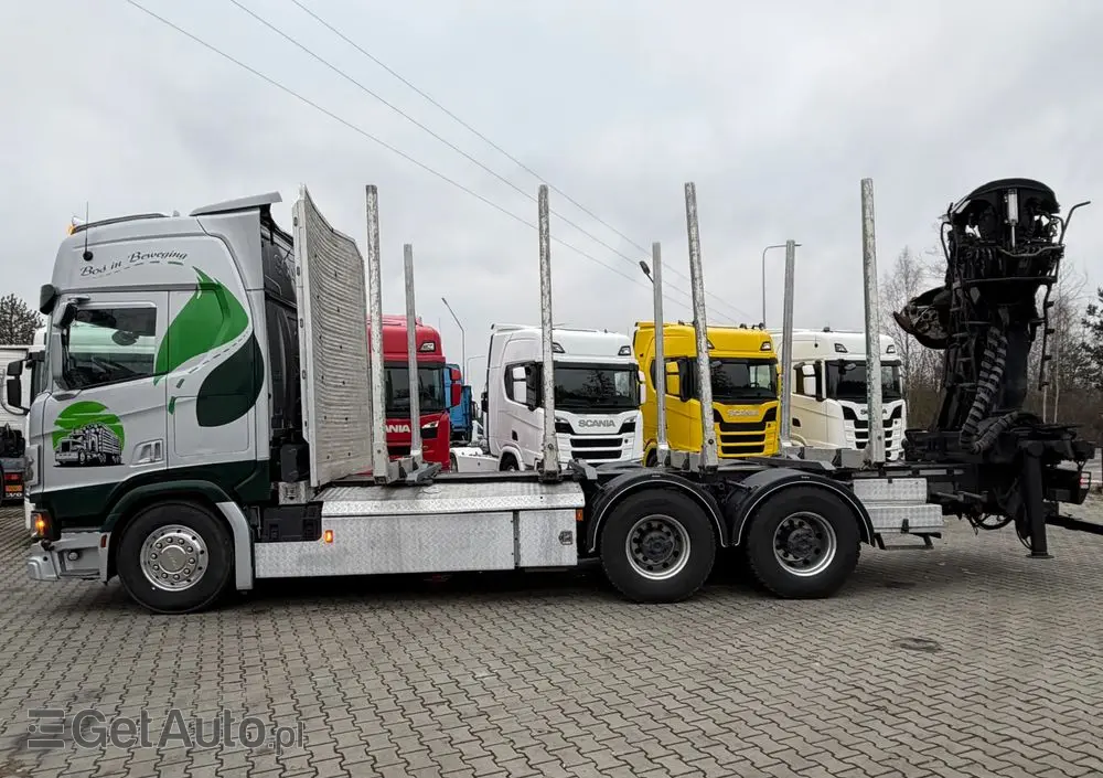 SCANIA Scania R650 bez EGR pełna opcja palfinger epsilon Z 2x wysów 2018/19 6x4 