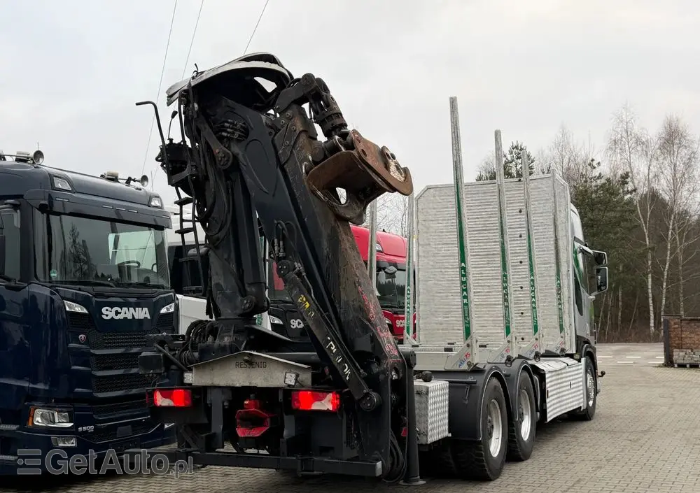 SCANIA Scania R650 bez EGR pełna opcja palfinger epsilon Z 2x wysów 2018/19 6x4 
