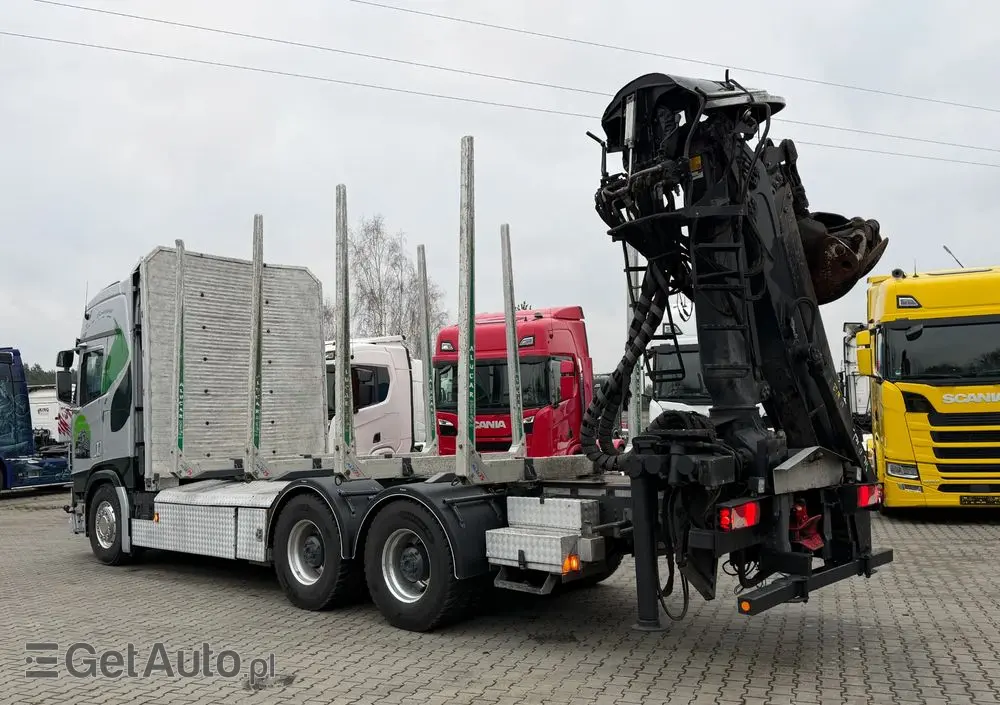 SCANIA Scania R650 bez EGR pełna opcja palfinger epsilon Z 2x wysów 2018/19 6x4 