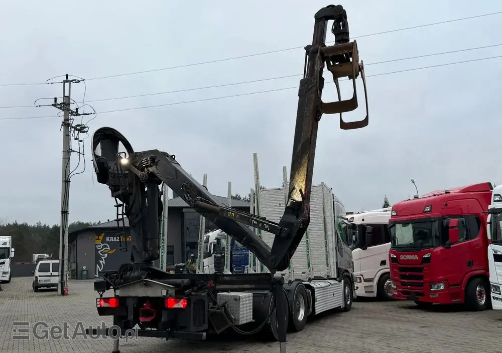 SCANIA Scania R650 bez EGR pełna opcja palfinger epsilon Z 2x wysów 2018/19 6x4 