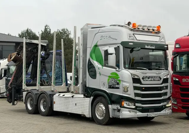 SCANIA Scania R650 bez EGR pełna opcja palfinger epsilon Z 2x wysów 2018/19 6x4 