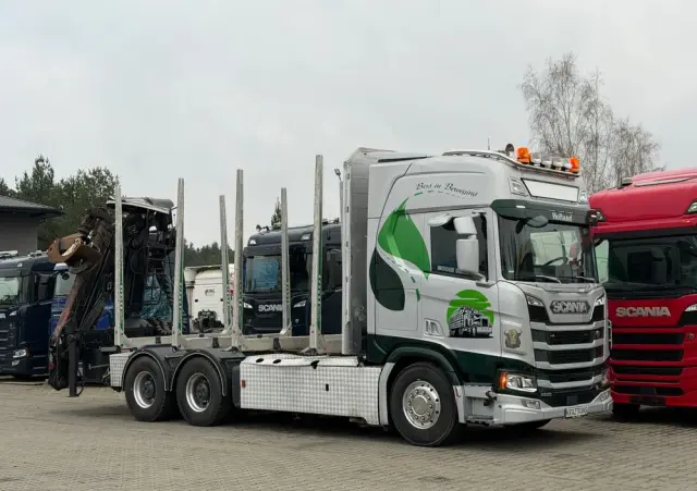SCANIA Scania R650 bez EGR pełna opcja palfinger epsilon Z 2x wysów 2018/19 6x4 