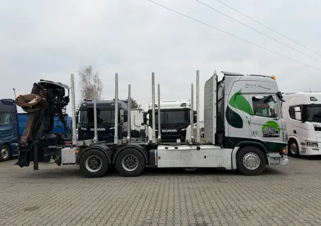 SCANIA Scania R650 bez EGR pełna opcja palfinger epsilon Z 2x wysów 2018/19 6x4 