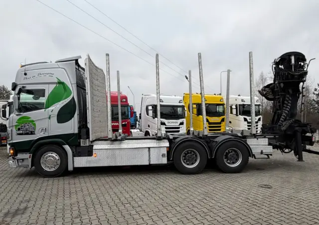 SCANIA Scania R650 bez EGR pełna opcja palfinger epsilon Z 2x wysów 2018/19 6x4 