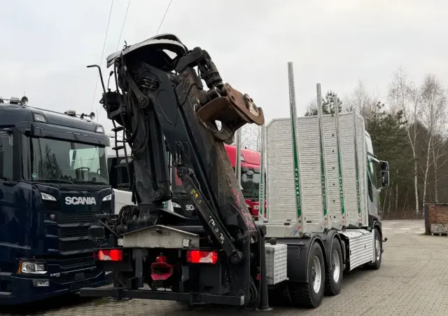 SCANIA Scania R650 bez EGR pełna opcja palfinger epsilon Z 2x wysów 2018/19 6x4 