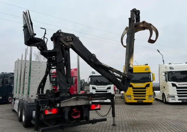 SCANIA Scania R650 bez EGR pełna opcja palfinger epsilon Z 2x wysów 2018/19 6x4 