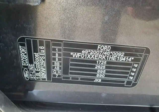 FORD EcoSport 1.0 EcoBoost ST-LINE