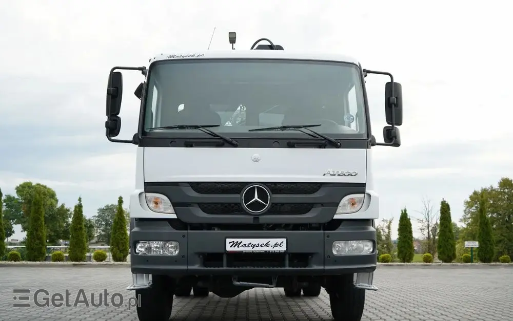 MERCEDES-BENZ ATEGO 1629 / 4x4 / WYWROTKA + HDS HIAB 111 B-3  / PILOT /  ROTATOR / WIDŁY DO PALET / MANUAL 