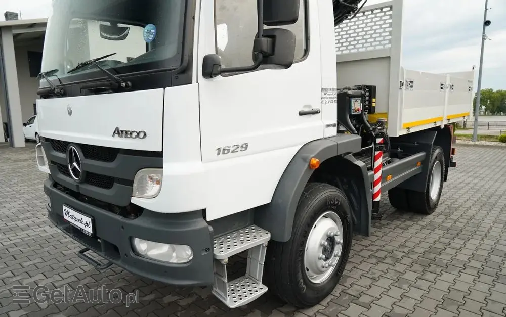 MERCEDES-BENZ ATEGO 1629 / 4x4 / WYWROTKA + HDS HIAB 111 B-3  / PILOT /  ROTATOR / WIDŁY DO PALET / MANUAL 
