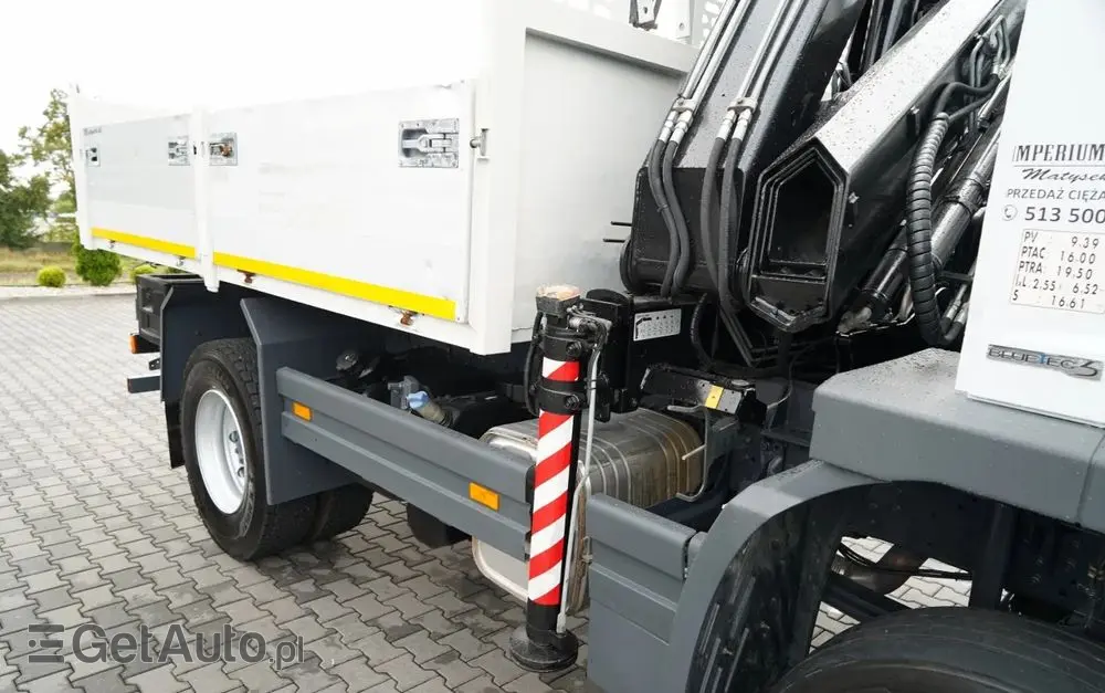 MERCEDES-BENZ ATEGO 1629 / 4x4 / WYWROTKA + HDS HIAB 111 B-3  / PILOT /  ROTATOR / WIDŁY DO PALET / MANUAL 