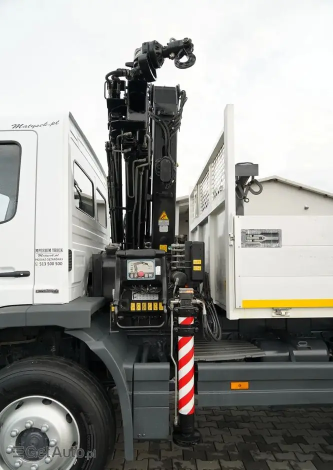 MERCEDES-BENZ ATEGO 1629 / 4x4 / WYWROTKA + HDS HIAB 111 B-3  / PILOT /  ROTATOR / WIDŁY DO PALET / MANUAL 