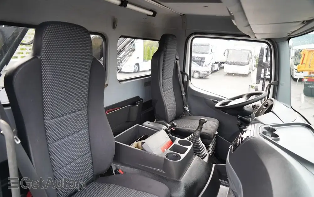 MERCEDES-BENZ ATEGO 1629 / 4x4 / WYWROTKA + HDS HIAB 111 B-3  / PILOT /  ROTATOR / WIDŁY DO PALET / MANUAL 