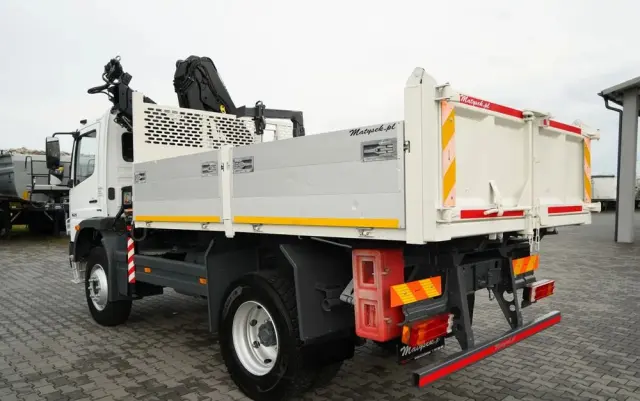 MERCEDES-BENZ ATEGO 1629 / 4x4 / WYWROTKA + HDS HIAB 111 B-3  / PILOT /  ROTATOR / WIDŁY DO PALET / MANUAL 