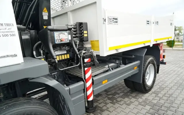 MERCEDES-BENZ ATEGO 1629 / 4x4 / WYWROTKA + HDS HIAB 111 B-3  / PILOT /  ROTATOR / WIDŁY DO PALET / MANUAL 