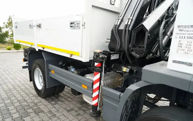 MERCEDES-BENZ ATEGO 1629 / 4x4 / WYWROTKA + HDS HIAB 111 B-3  / PILOT /  ROTATOR / WIDŁY DO PALET / MANUAL 