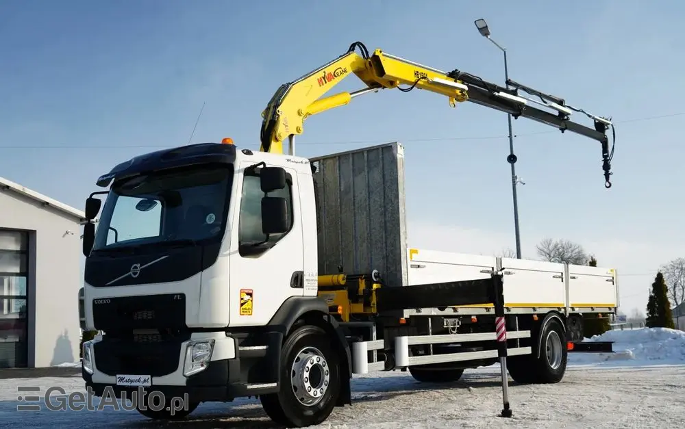 VOLVO FL 280 / 4X2 / SKRZYNIOWY 7,3 M / HDS  HYVA / PILOT / WIDŁY DO PALET  / ROTATOR / EURO 6 