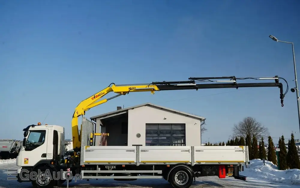 VOLVO FL 280 / 4X2 / SKRZYNIOWY 7,3 M / HDS  HYVA / PILOT / WIDŁY DO PALET  / ROTATOR / EURO 6 