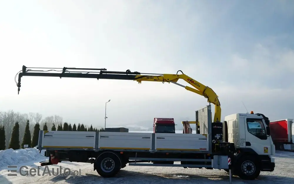 VOLVO FL 280 / 4X2 / SKRZYNIOWY 7,3 M / HDS  HYVA / PILOT / WIDŁY DO PALET  / ROTATOR / EURO 6 