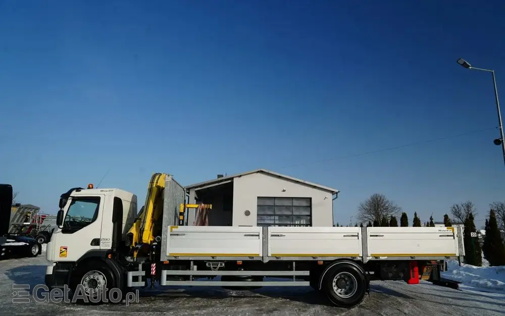 VOLVO FL 280 / 4X2 / SKRZYNIOWY 7,3 M / HDS  HYVA / PILOT / WIDŁY DO PALET  / ROTATOR / EURO 6 
