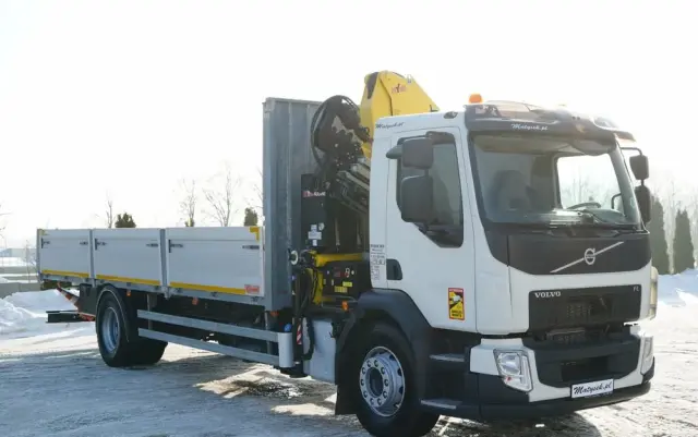 VOLVO FL 280 / 4X2 / SKRZYNIOWY 7,3 M / HDS  HYVA / PILOT / WIDŁY DO PALET  / ROTATOR / EURO 6 