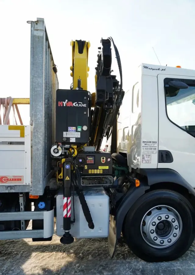 VOLVO FL 280 / 4X2 / SKRZYNIOWY 7,3 M / HDS  HYVA / PILOT / WIDŁY DO PALET  / ROTATOR / EURO 6 