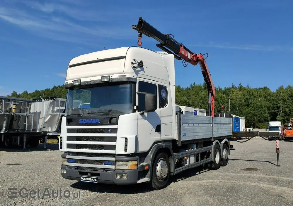SCANIA 124L 420 6x2 Retarder HDS FASSI F170 Budowlanka 