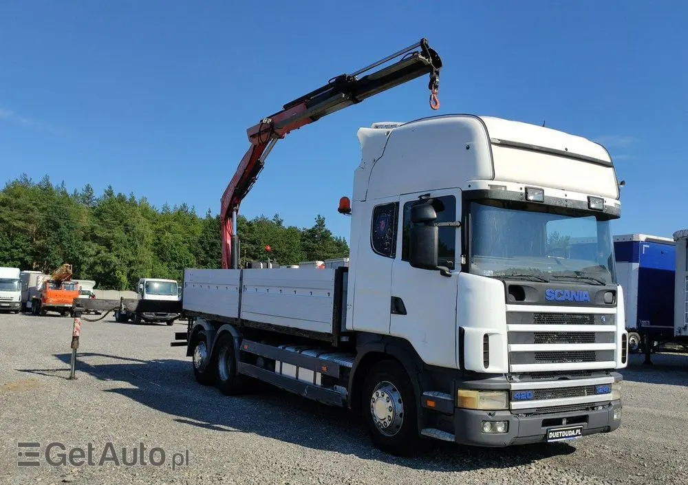 SCANIA 124L 420 6x2 Retarder HDS FASSI F170 Budowlanka 