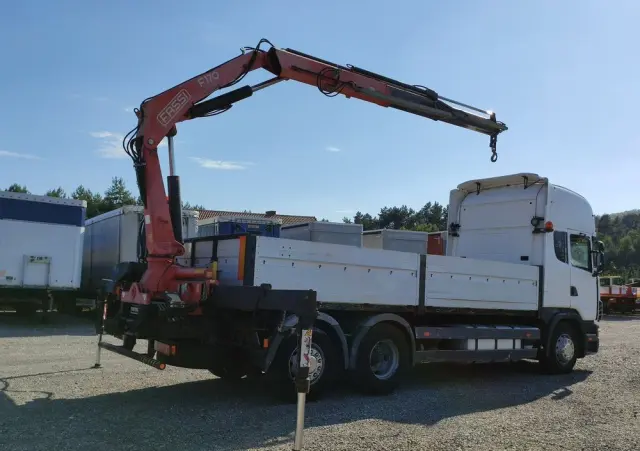 SCANIA 124L 420 6x2 Retarder HDS FASSI F170 Budowlanka 