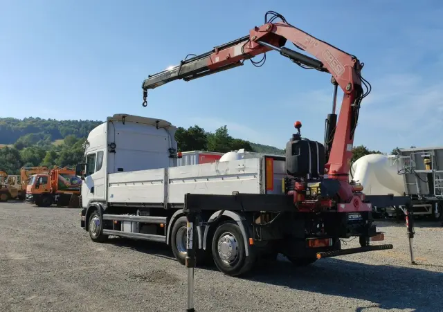 SCANIA 124L 420 6x2 Retarder HDS FASSI F170 Budowlanka 