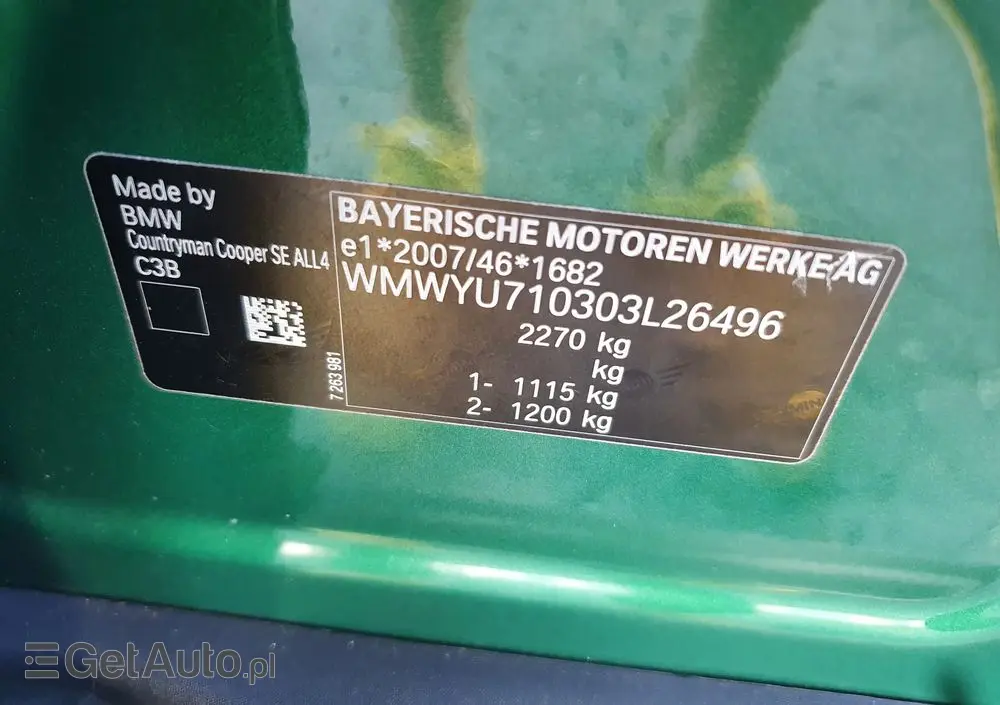 MINI Countryman Cooper SE All4 John Cooper Works Trim