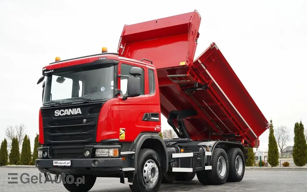 SCANIA G 370 / 6x4 / WYWROTKA DWU-STRONNA / HYDROBURTA / BOARDMATIC / AUTOMAT / EURO 6 