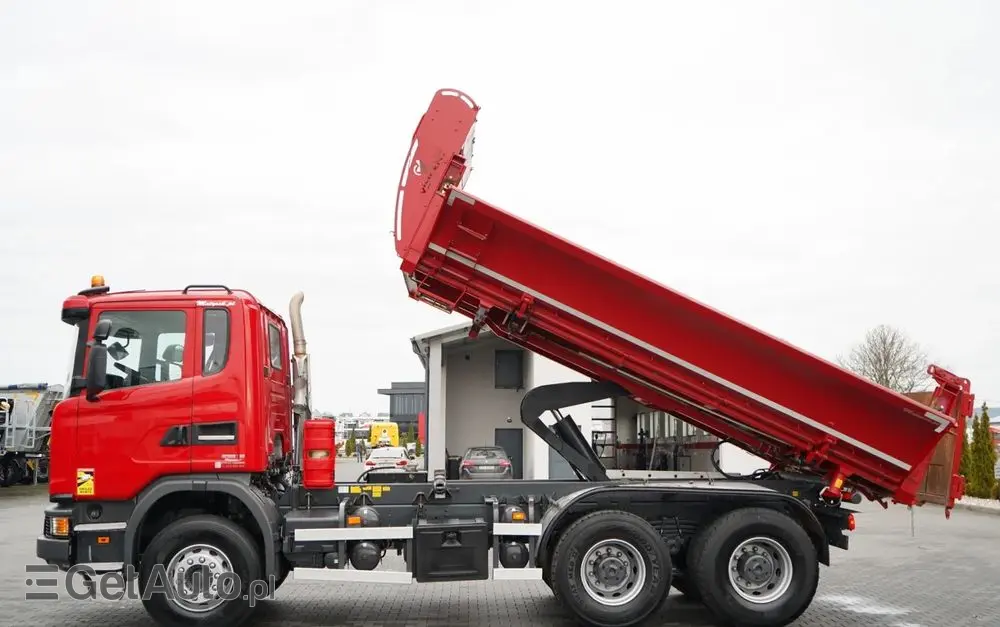SCANIA G 370 / 6x4 / WYWROTKA DWU-STRONNA / HYDROBURTA / BOARDMATIC / AUTOMAT / EURO 6 