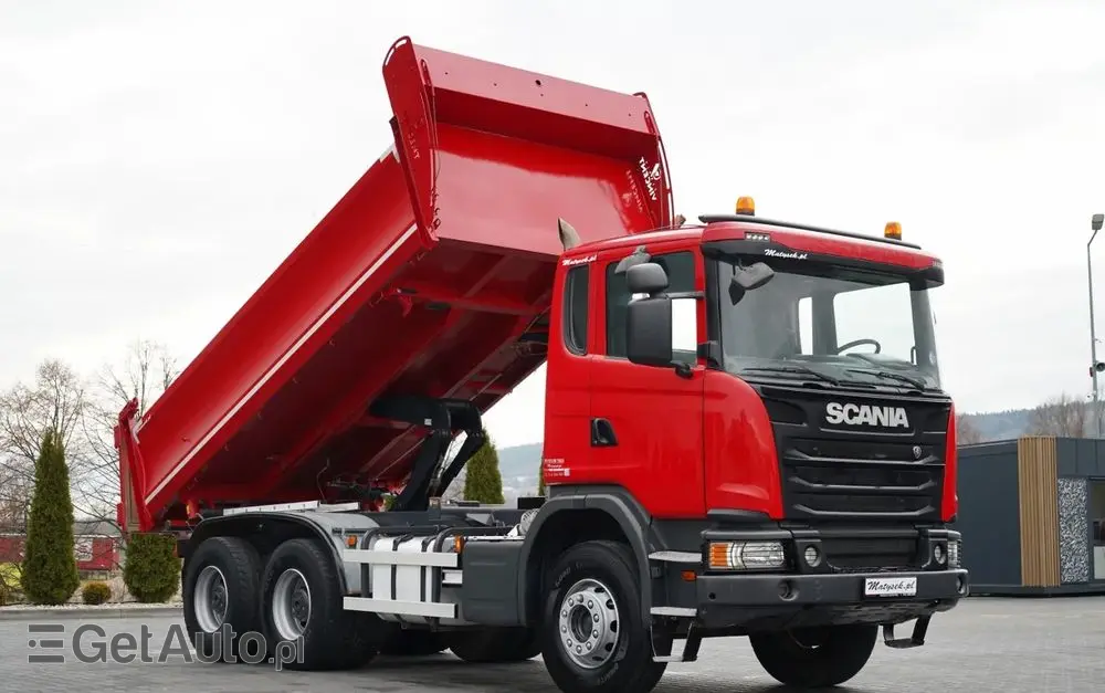 SCANIA G 370 / 6x4 / WYWROTKA DWU-STRONNA / HYDROBURTA / BOARDMATIC / AUTOMAT / EURO 6 