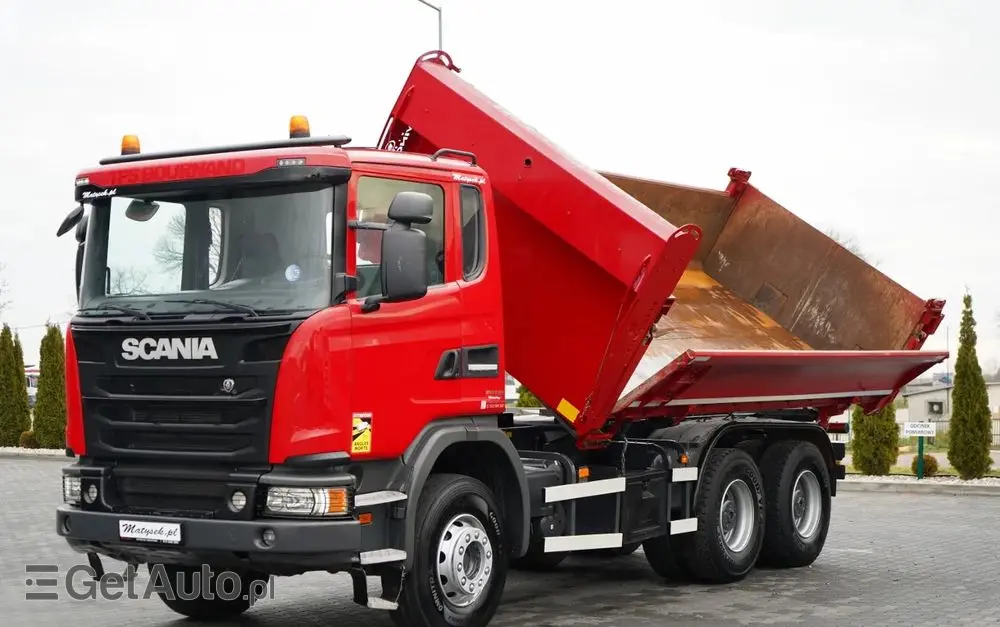 SCANIA G 370 / 6x4 / WYWROTKA DWU-STRONNA / HYDROBURTA / BOARDMATIC / AUTOMAT / EURO 6 