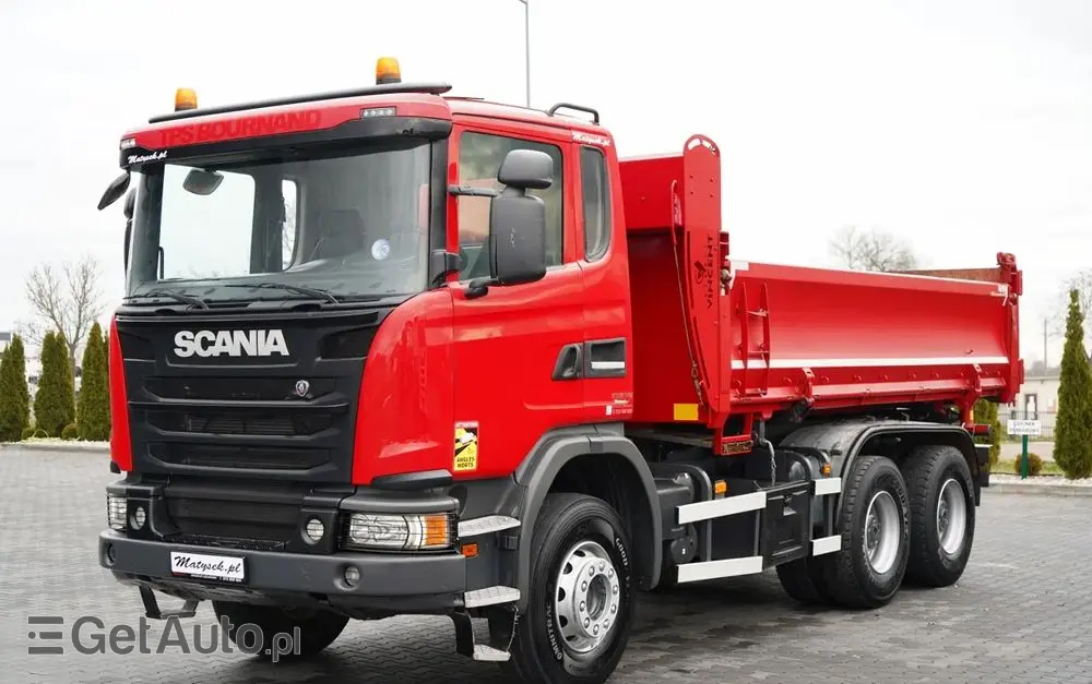 SCANIA G 370 / 6x4 / WYWROTKA DWU-STRONNA / HYDROBURTA / BOARDMATIC / AUTOMAT / EURO 6 