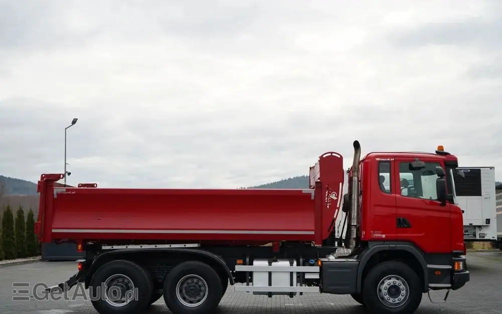 SCANIA G 370 / 6x4 / WYWROTKA DWU-STRONNA / HYDROBURTA / BOARDMATIC / AUTOMAT / EURO 6 