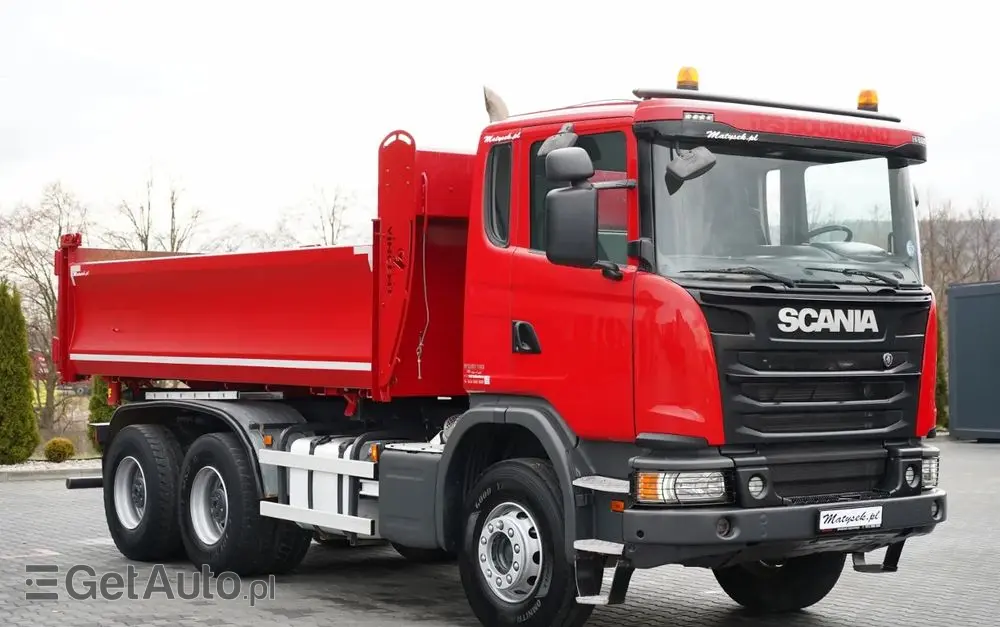 SCANIA G 370 / 6x4 / WYWROTKA DWU-STRONNA / HYDROBURTA / BOARDMATIC / AUTOMAT / EURO 6 