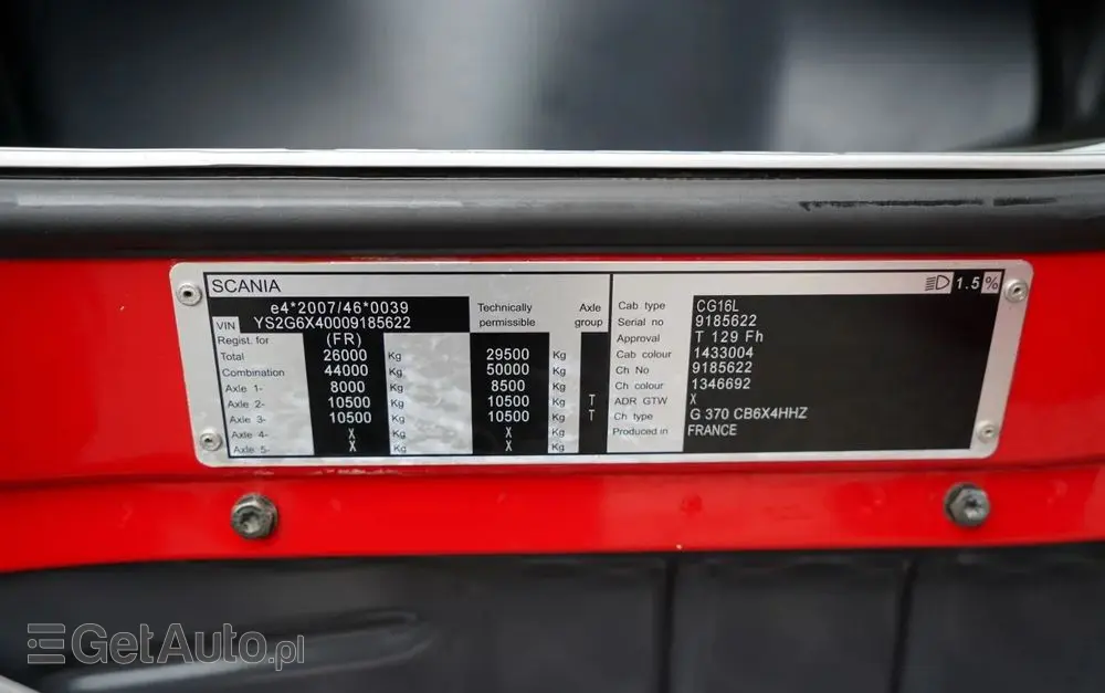 SCANIA G 370 / 6x4 / WYWROTKA DWU-STRONNA / HYDROBURTA / BOARDMATIC / AUTOMAT / EURO 6 