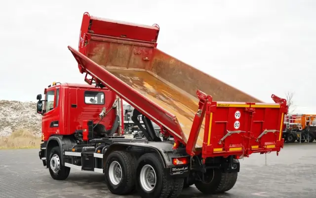 SCANIA G 370 / 6x4 / WYWROTKA DWU-STRONNA / HYDROBURTA / BOARDMATIC / AUTOMAT / EURO 6 