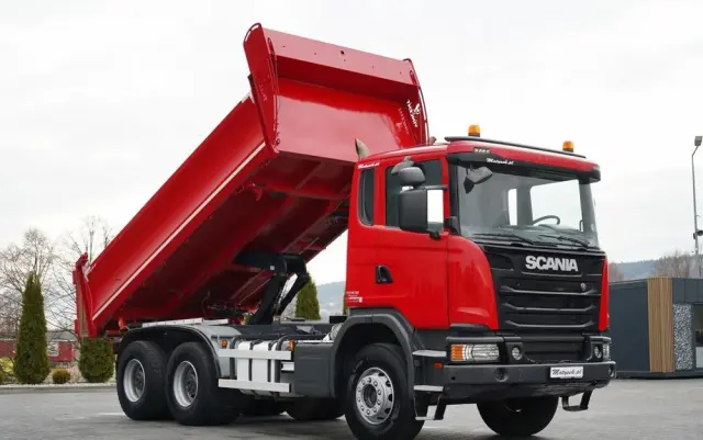 SCANIA G 370 / 6x4 / WYWROTKA DWU-STRONNA / HYDROBURTA / BOARDMATIC / AUTOMAT / EURO 6 
