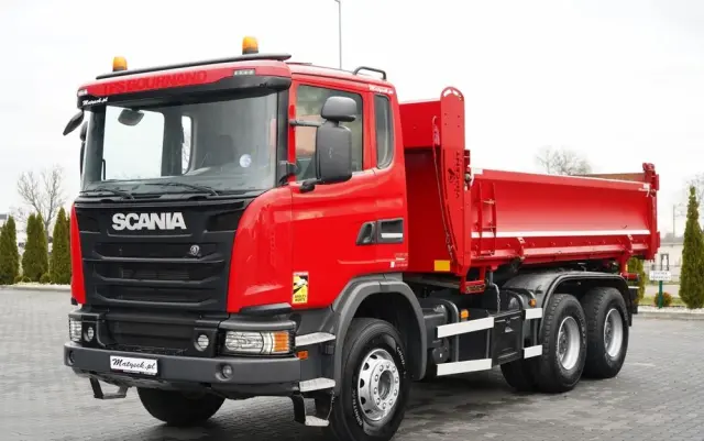 SCANIA G 370 / 6x4 / WYWROTKA DWU-STRONNA / HYDROBURTA / BOARDMATIC / AUTOMAT / EURO 6 