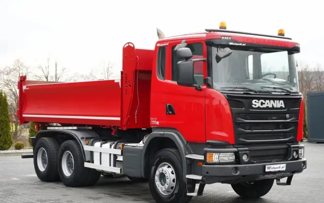 SCANIA G 370 / 6x4 / WYWROTKA DWU-STRONNA / HYDROBURTA / BOARDMATIC / AUTOMAT / EURO 6 